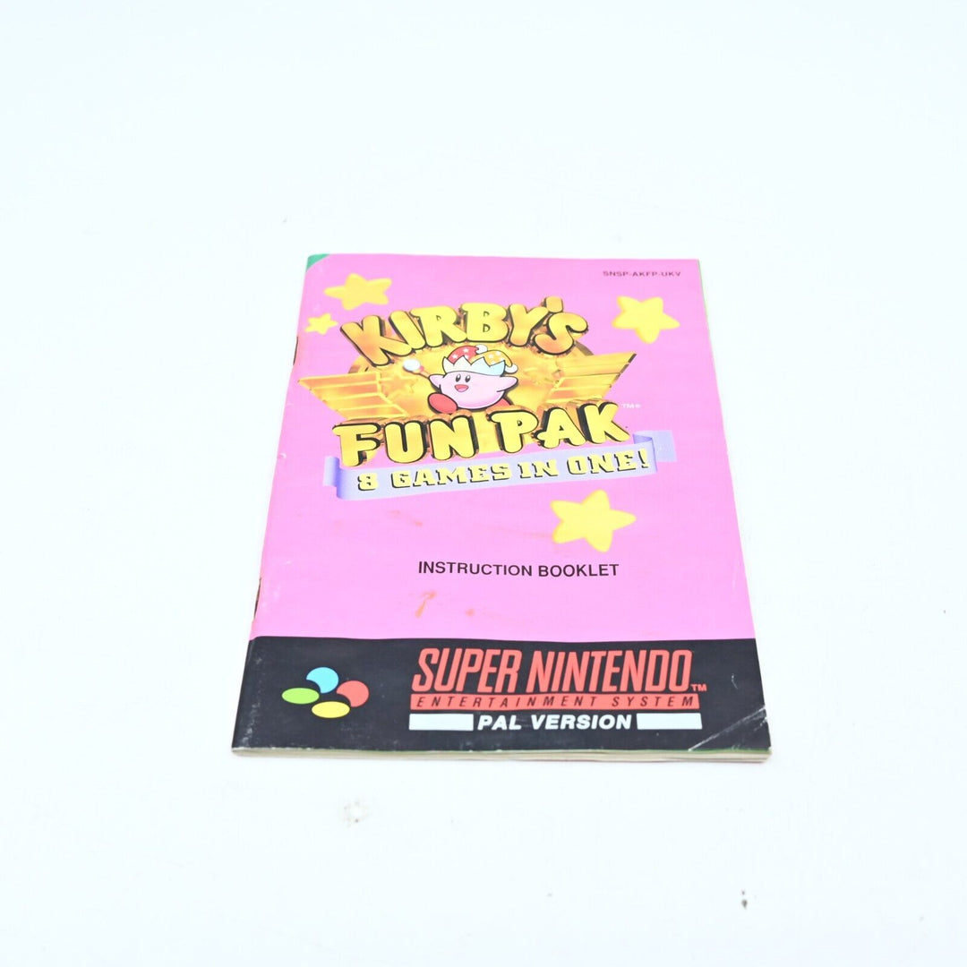 Kirby's Fun Pak 8 Games in One - Super Nintendo / SNES Boxed Game - PAL