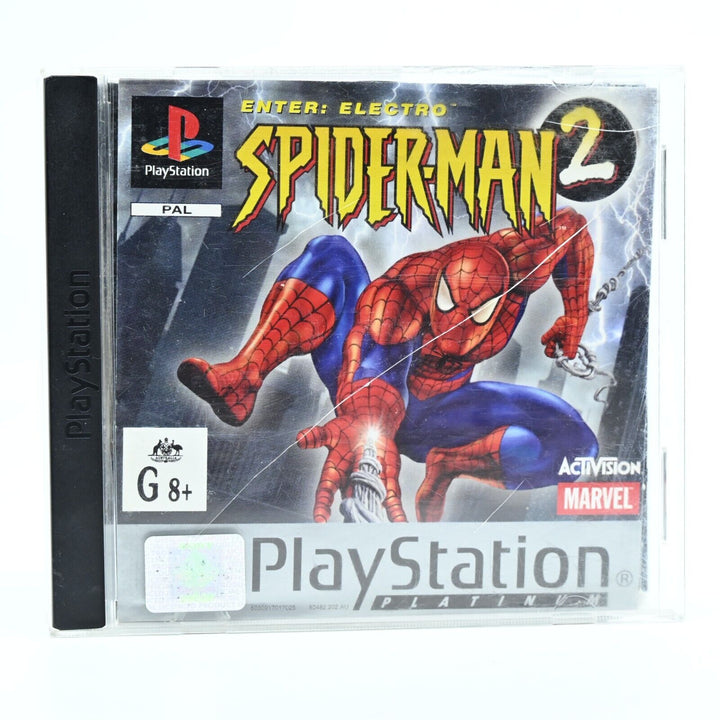 Spider-Man 2 Enter: Electro - Sony Playstation 1 / PS1 Game - PAL - MINT DISC!