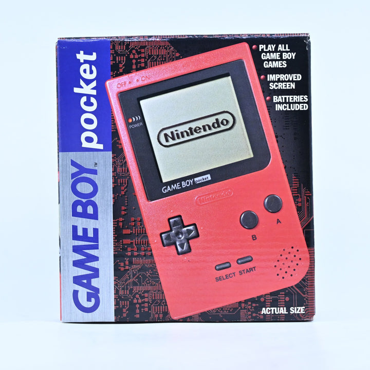 Red Nintendo Gameboy Pocket Boxed Console - AUS PAL - FREE POST!