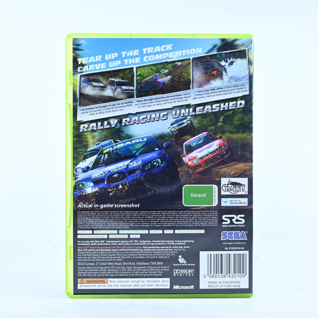 SEGA Rally - Xbox 360 Game + Manual - PAL - MINT DISC!