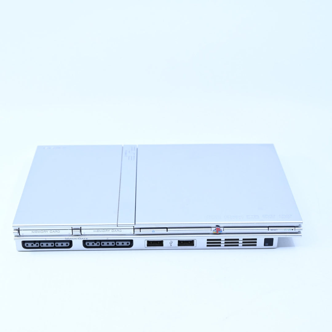 Silver Sony Playstation 2 / PS2 Slim Boxed Console - AUS PAL - FREE POST!