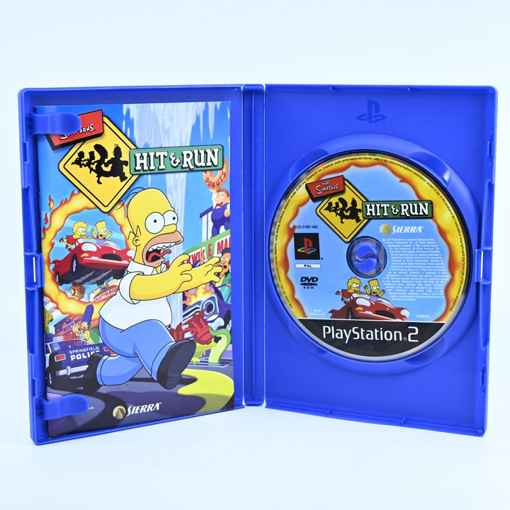 The Simpsons Hit & Run - Sony Playstation 2 / PS2 Game + Manual NEAR MINT DISC