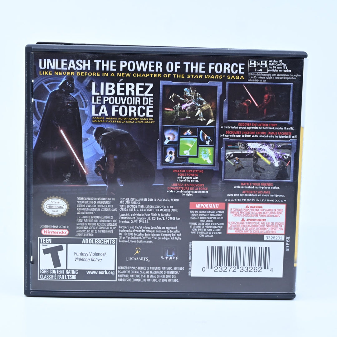 Star Wars: The Force Unleashed - Nintendo DS Game + Manual - Region Free