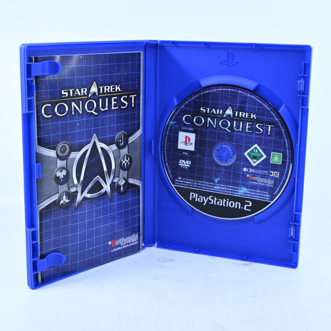 Star Trek Conquest - Sony Playstation 2 / PS2 Game + Manual - PAL - MINT DISC!