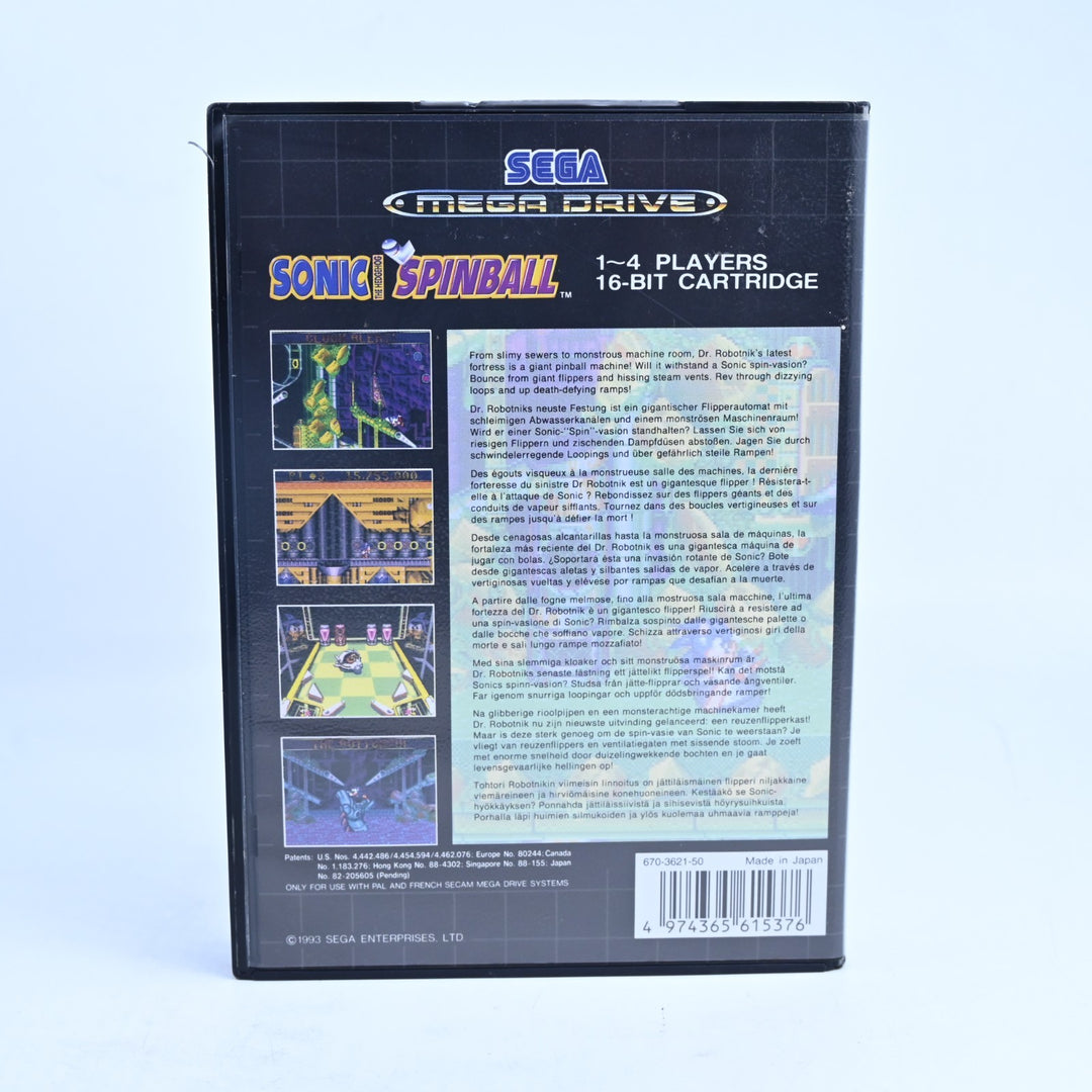 Sonic Spinball - Sega Mega Drive Game + Manual - PAL - FREE POST!