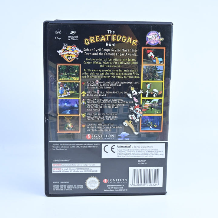 Animaniacs: The Great Edgar Hunt - Nintendo Gamecube Game + Manual - PAL
