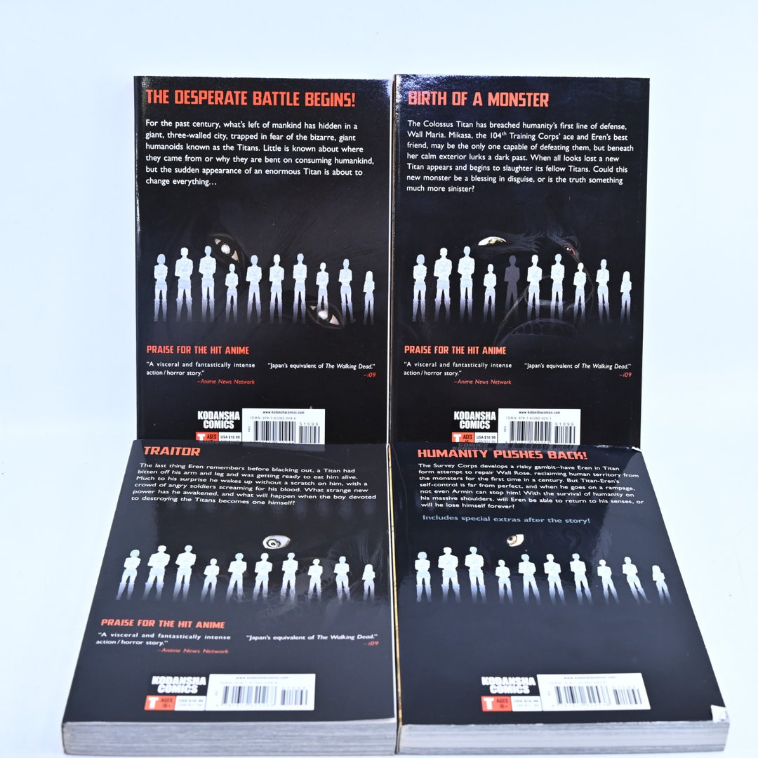 Attack on Titan - Volumes 1-8 - Hajime Isayama - Kodansha Comics - Manga