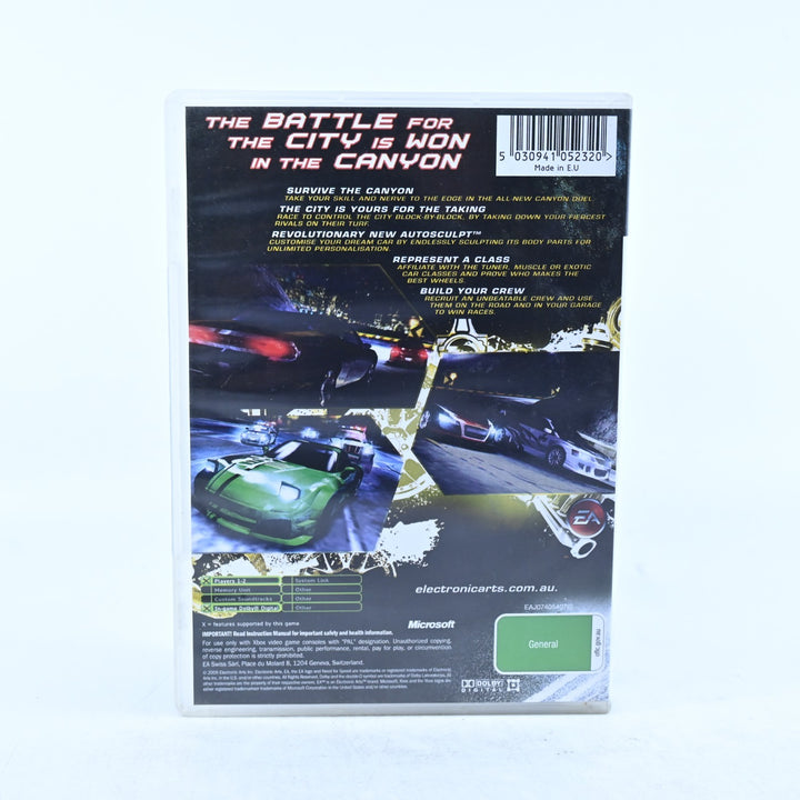Need for Speed Carbon - Original Xbox Game + Manual - PAL - Ex-Rental