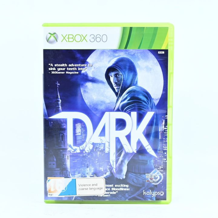 Dark - Xbox 360 Game + Manual - PAL - MINT DISC!