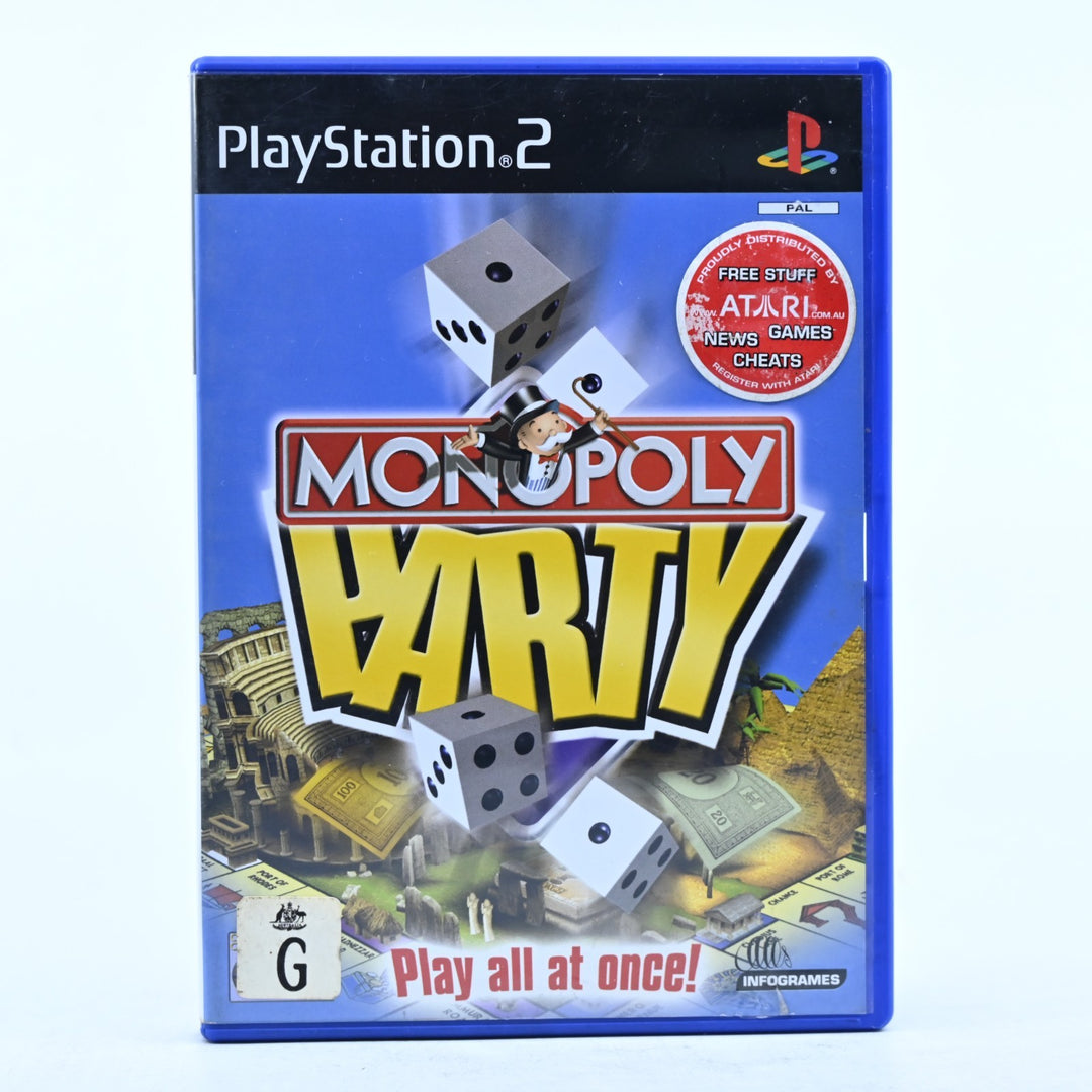 Monopoly Party - Sony Playstation 2 / PS2 Game + Manual - PAL - MINT DISC!