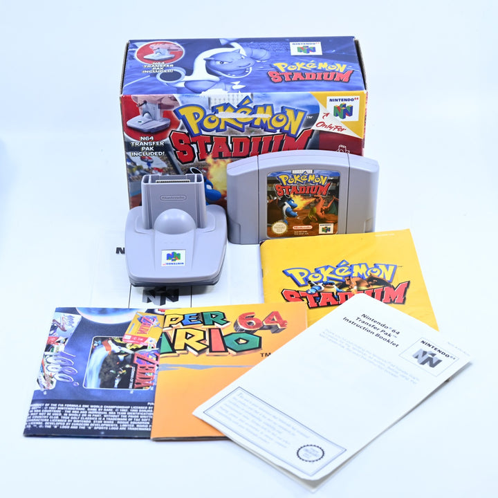 Pokemon Stadium - WITH N64 TRANSFER PAK - N64 / Nintendo 64 Boxed Game - PAL