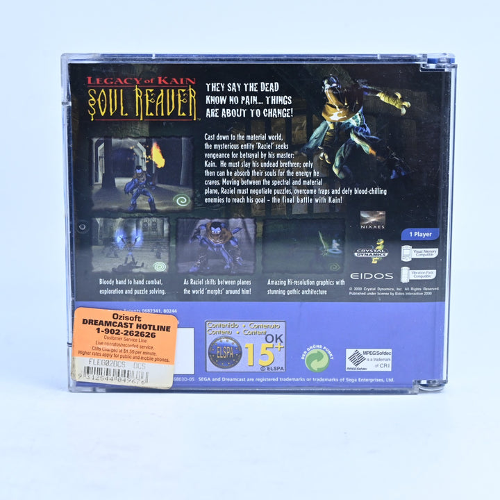 Legacy of Kain: Soul Reaver - Sega Dreamcast Game + Manual - PAL