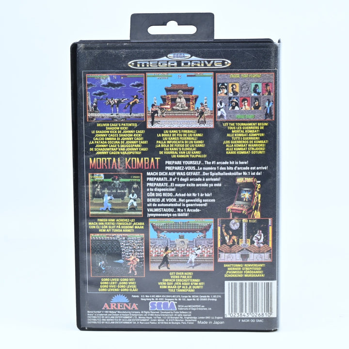 Mortal Kombat - Sega Mega Drive Game - PAL + Manual - FREE POST!