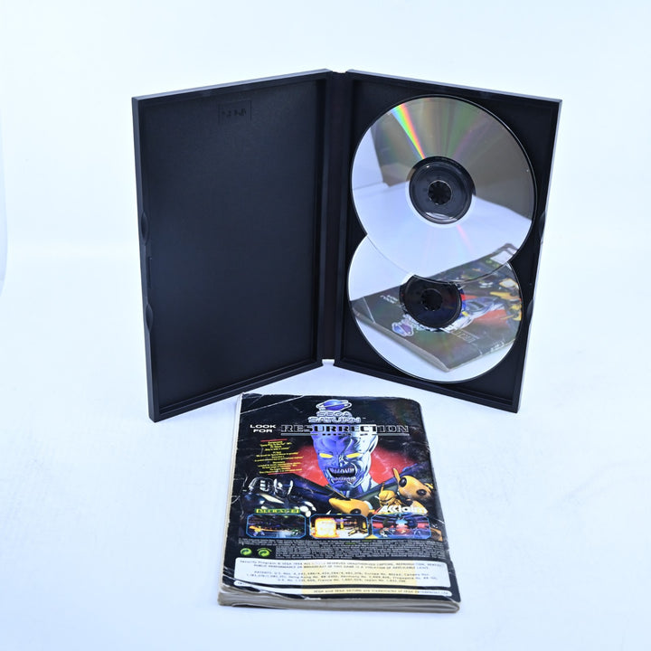 D - Sega Saturn Game + Manual - PAL - MINT DISC!
