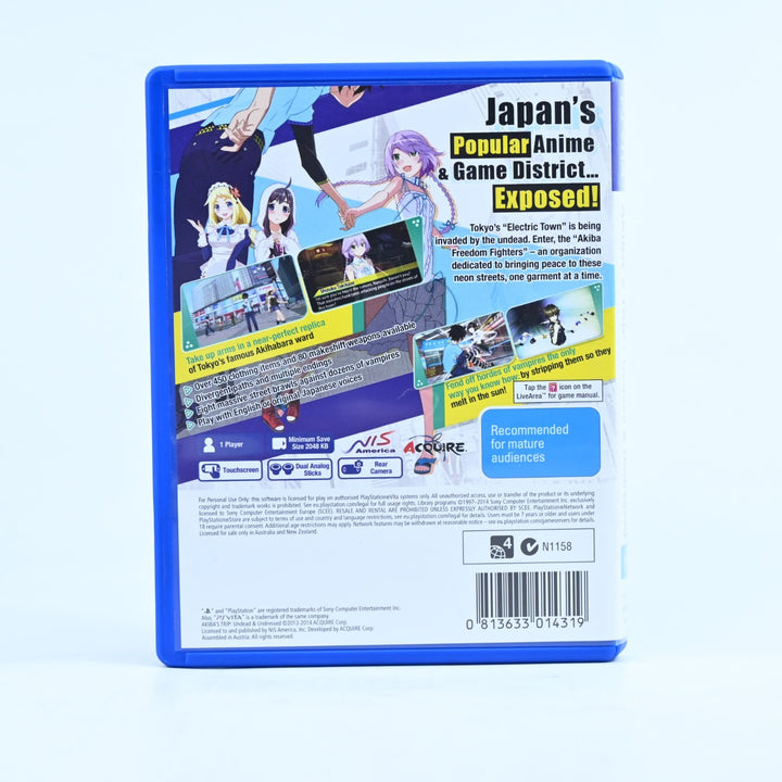 Akiba's Trip: Undead & Undressed - Sony PS Vita Game - FREE POST!