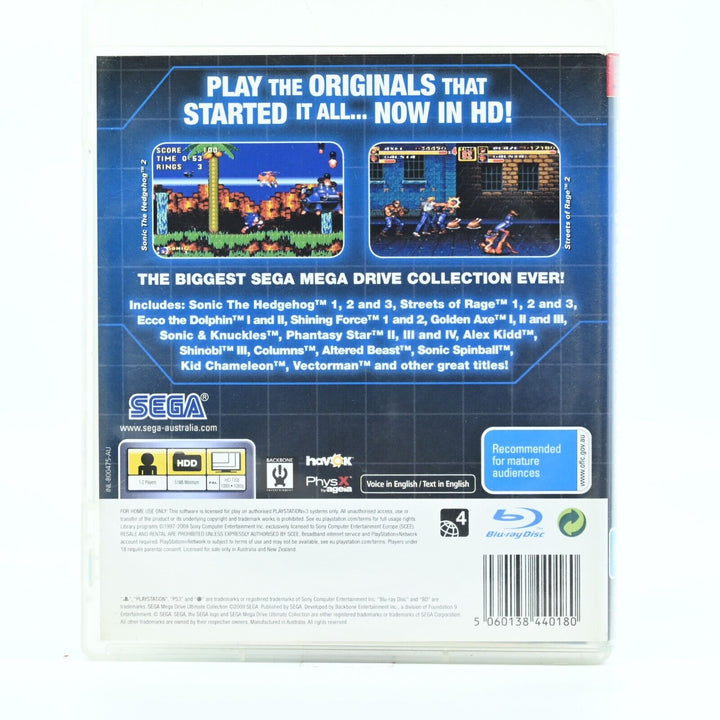 SEGA Mega Drive: Ultimate Collection - Sony Playstation 3/ PS3 Game - No Manual