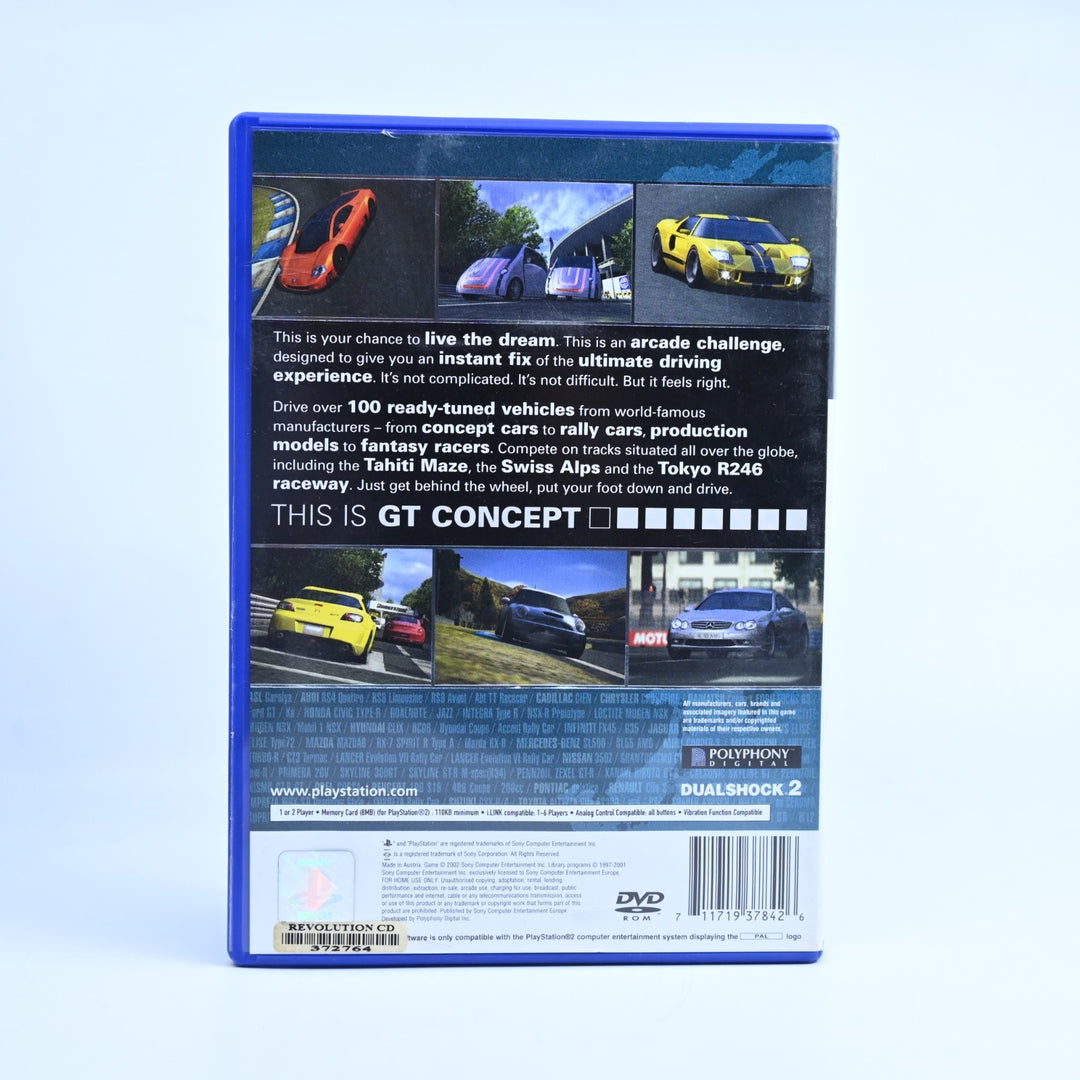 Gran Turismo Concept 2002 Tokyo-Geneva - PS2 Game + Manual - PAL