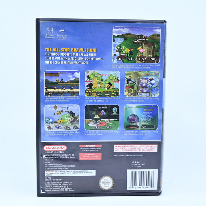 Super Smash Bros. Melee - Nintendo Gamecube Game - No Manual - PAL - FREE POST!