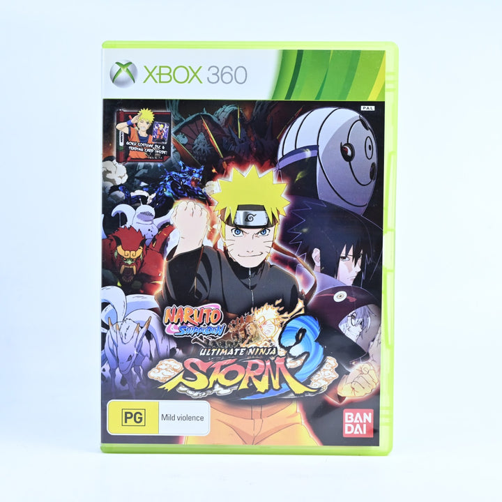 Naruto Shippuden Ultimate Ninja Storm 3 - Xbox 360 Game + Card + Manual