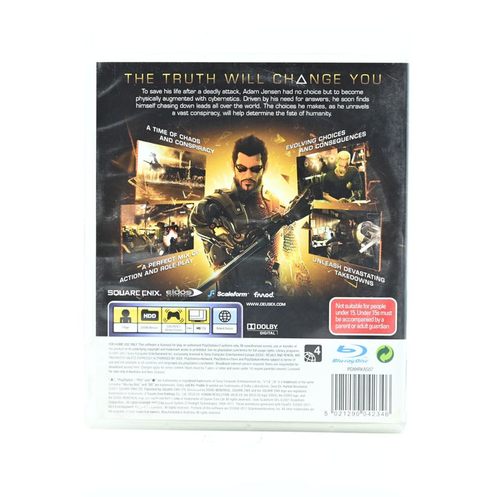 Deus Ex: Human Revolution - Sony Playstation 3 / PS3 Game - FREE POST!