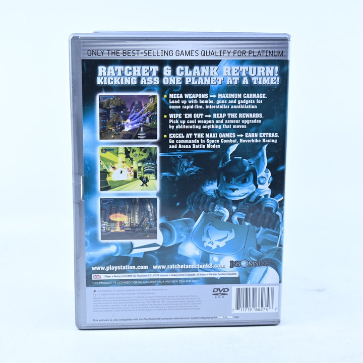 Ratchet &amp; Clank 2: Locked and Loaded - Sony Playstation 2 / PS2 Game + Manual