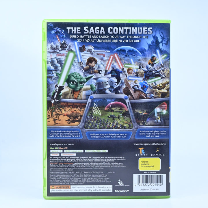 LEGO Star Wars III: The Clone Wars - Xbox 360 Game + Manual - PAL - MINT DISC!