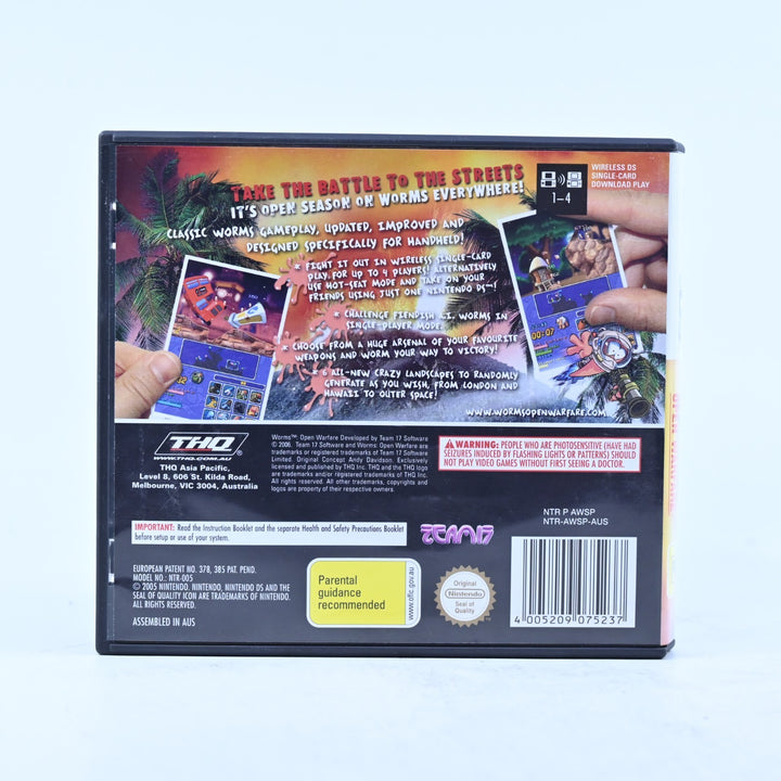 Worms: Open Warfare - Nintendo DS Game - PAL + Manual - FREE POST!