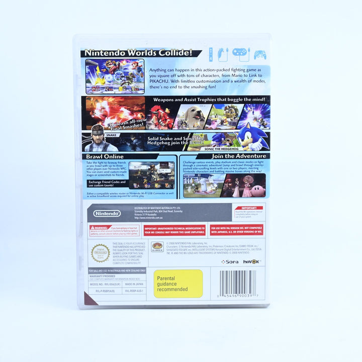 Super Smash Bros. Brawl - Nintendo Wii Game + Manual - PAL - MINT DISC!
