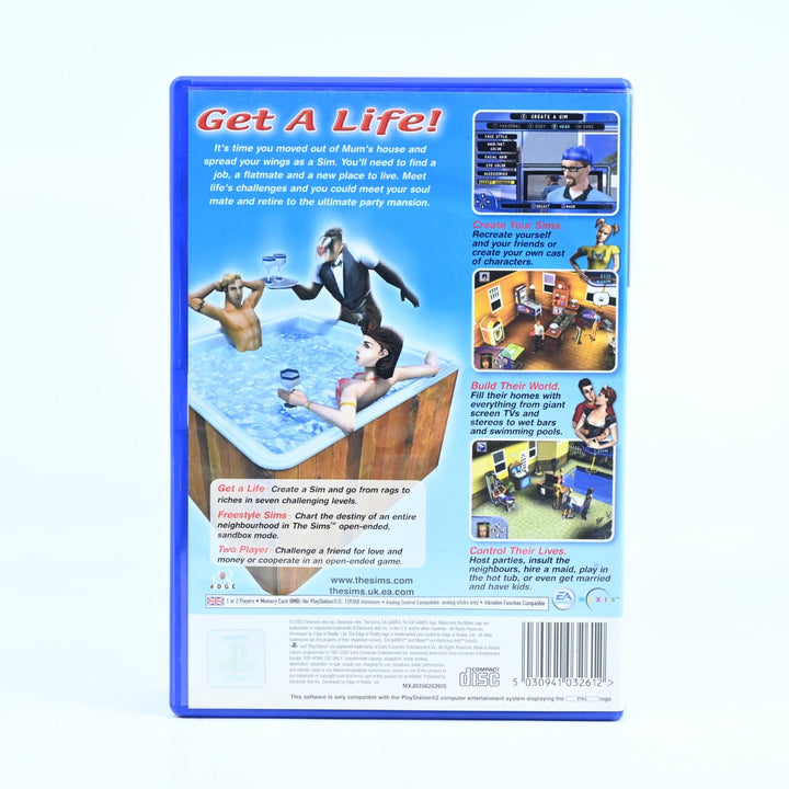 The Sims - Sony Playstation 2 / PS2 Game + Manual - PAL - MINT DISC!