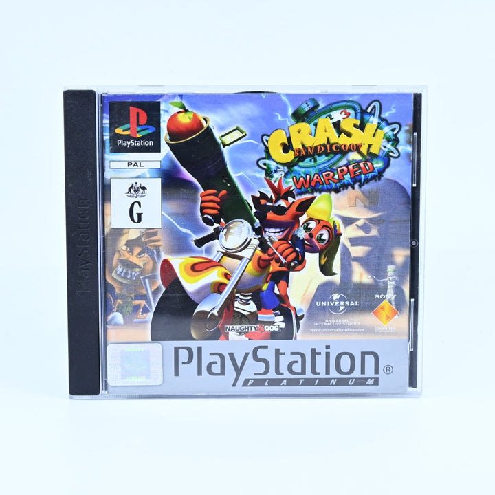 Crash Bandicoot 3: Warped - Sony Playstation 1 / PS1 Game + Manual -MINT DISC!