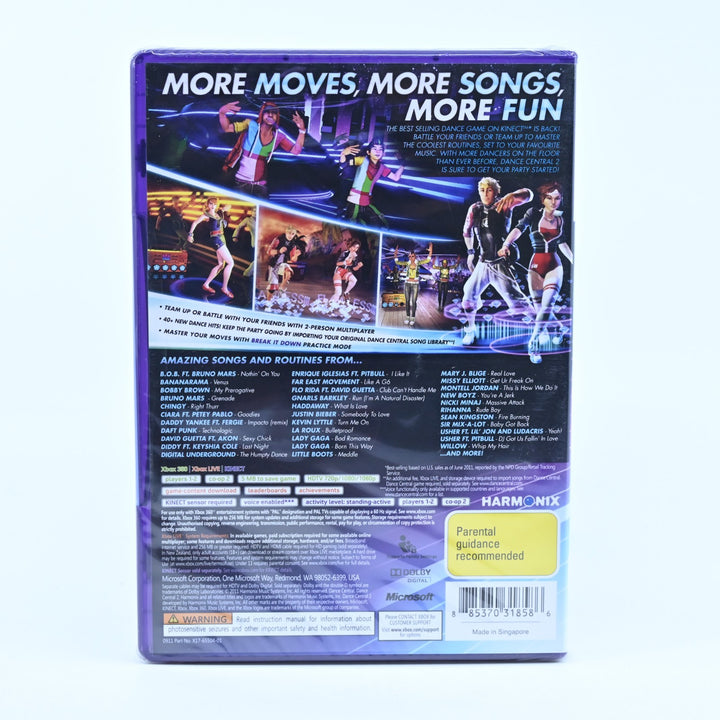Dance Central 2 - Xbox 360 Game + Manual - PAL - SEALED!