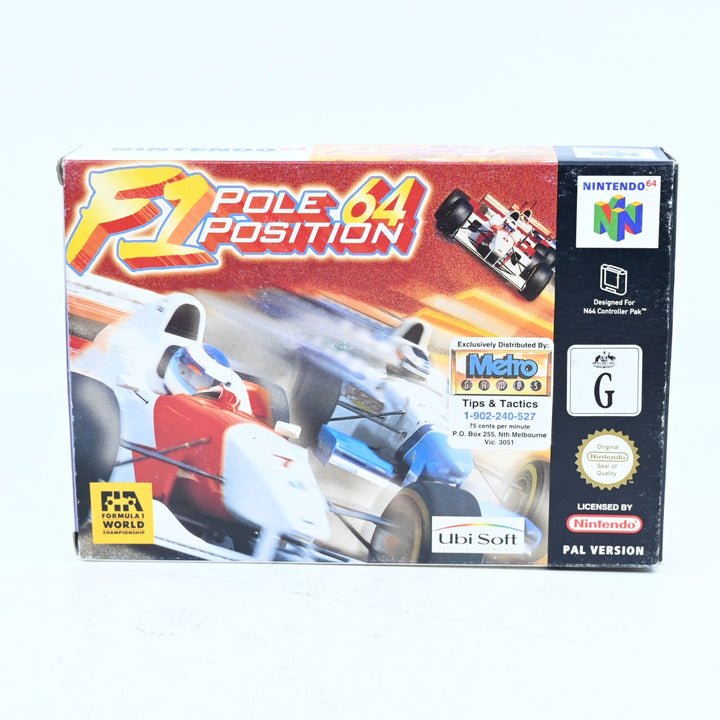 F1 Pole Position 64 - N64 / Nintendo 64 Boxed Game - PAL - FREE POST!