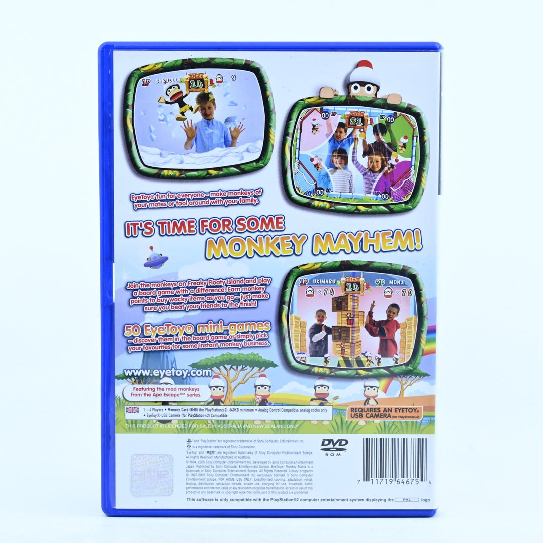 EyeToy: Monkey Mania - Sony Playstation 2 / PS2 Game + Manual - PAL - MINT DISC!