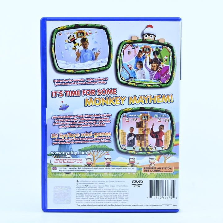 EyeToy: Monkey Mania - Sony Playstation 2 / PS2 Game + Manual - PAL - MINT DISC!