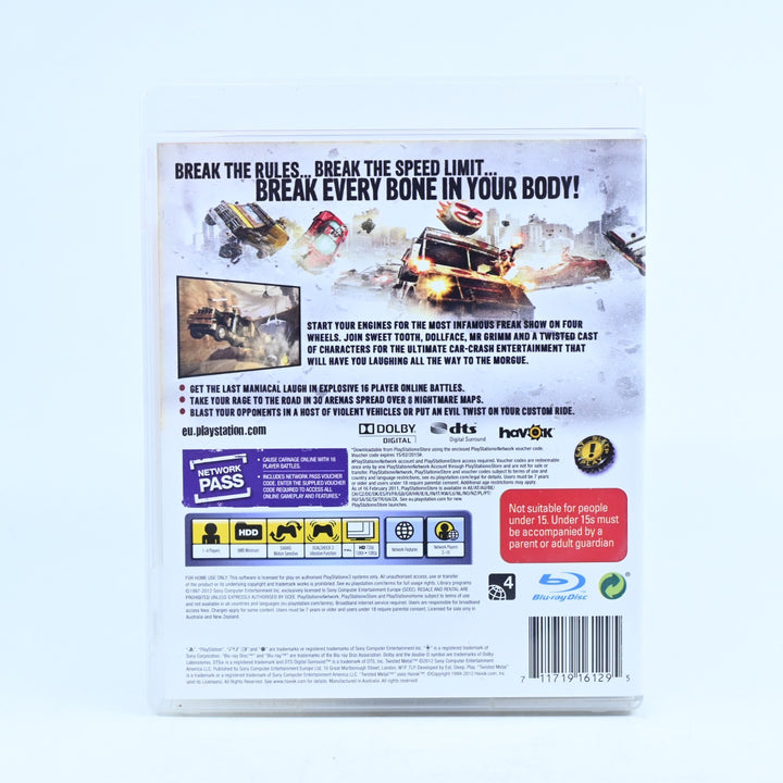 Twisted Metal - Sony Playstation 3 / PS3 Game + Manual - FREE POST!