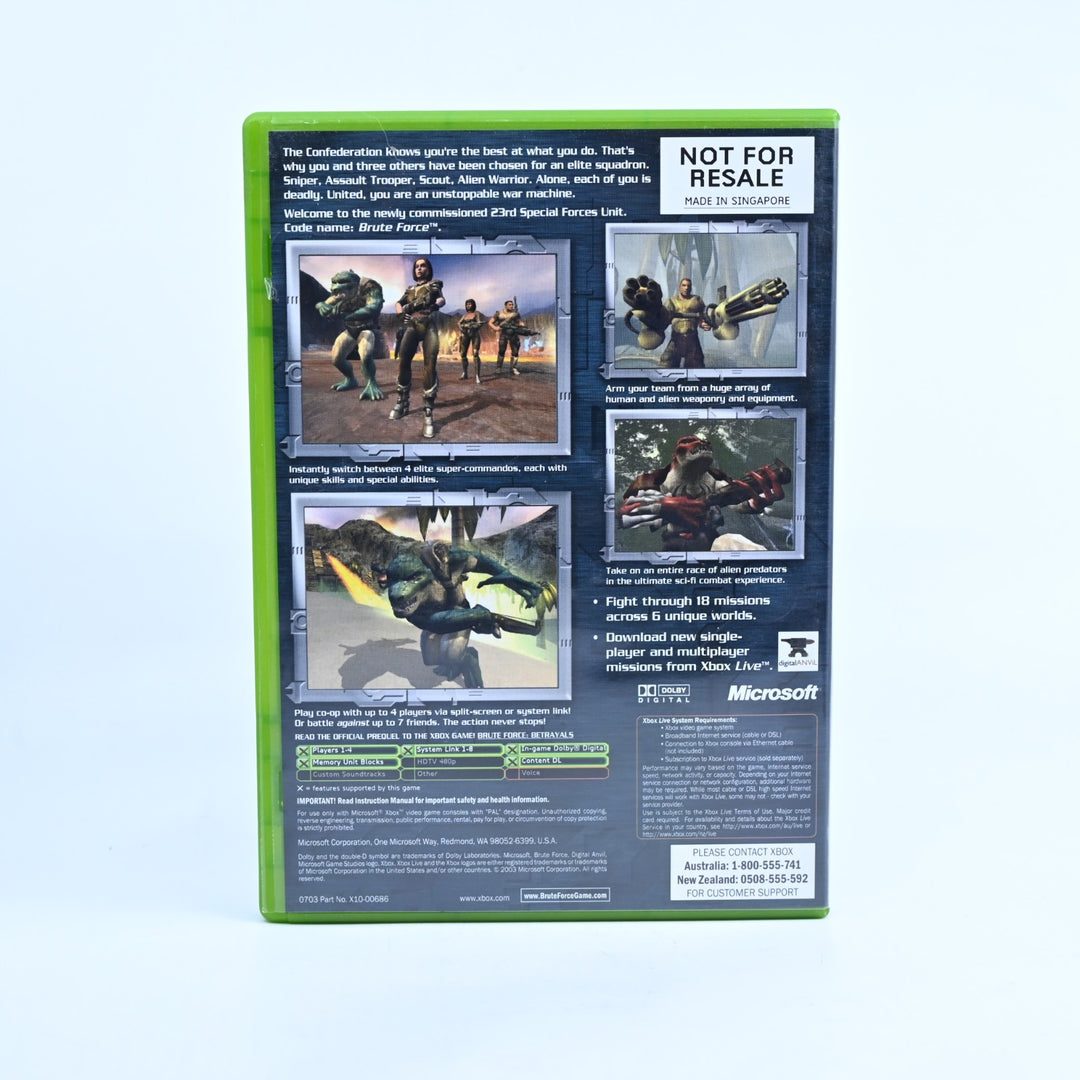 Brute Force - Original Xbox Game + Manual - PAL - MINT DISC!