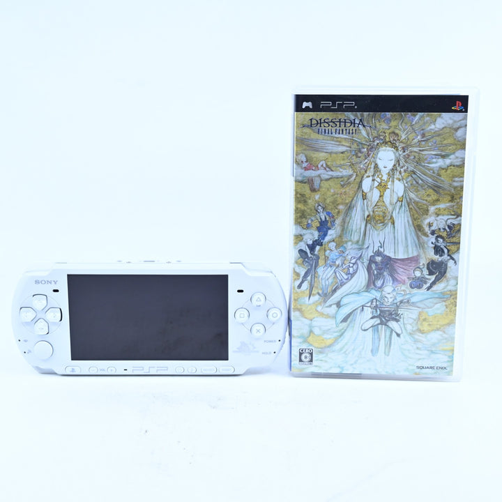 Pearl White FF 20th Anniversary Limited Dissidia - Sony PSP Console - PSP-3000