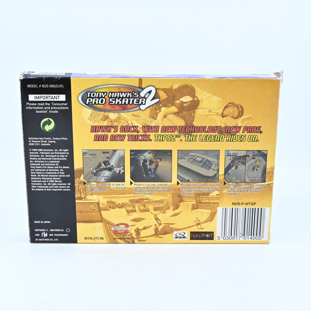 Tony Hawk's Pro Skater 2  - N64 / Nintendo 64 Boxed Game - PAL - FREE POST!