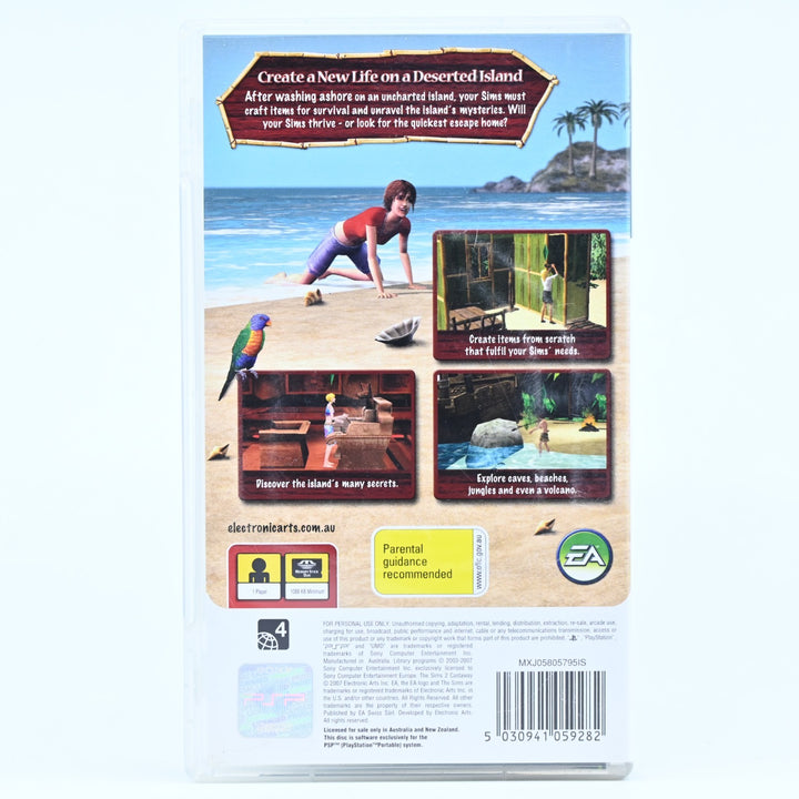 The Sims 2 Castaway - Sony PSP Game + Manual - FREE POST!