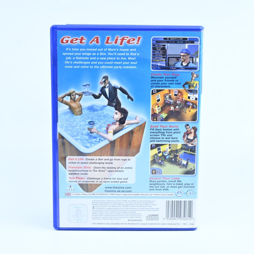 The Sims - Sony Playstation 2 / PS2 Game + Manual - PAL - MINT DISC!