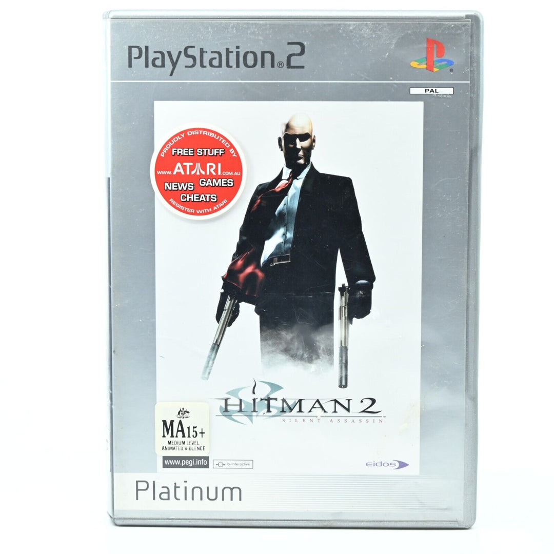 Hitman 2: Silent Assassin - Sony Playstation 2 / PS2 Game + Manual - PAL