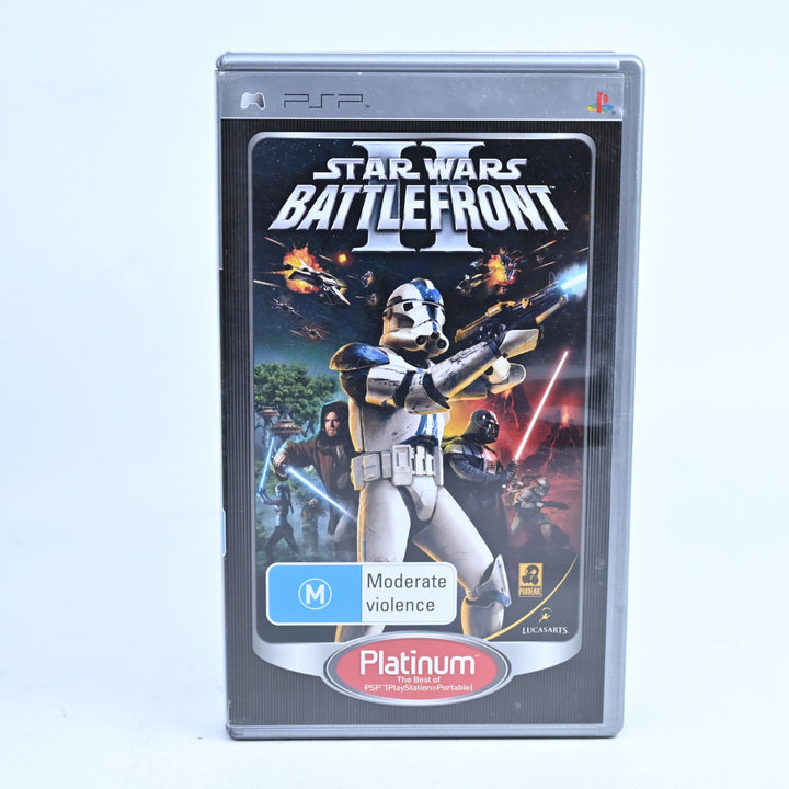 Star Wars: Battlefront II - Sony PSP Game + Manual - FREE POST!