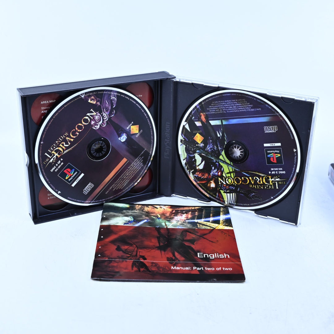 The Legend of Dragoon - Sony Playstation 1 / PS1 Game + Manual - PAL