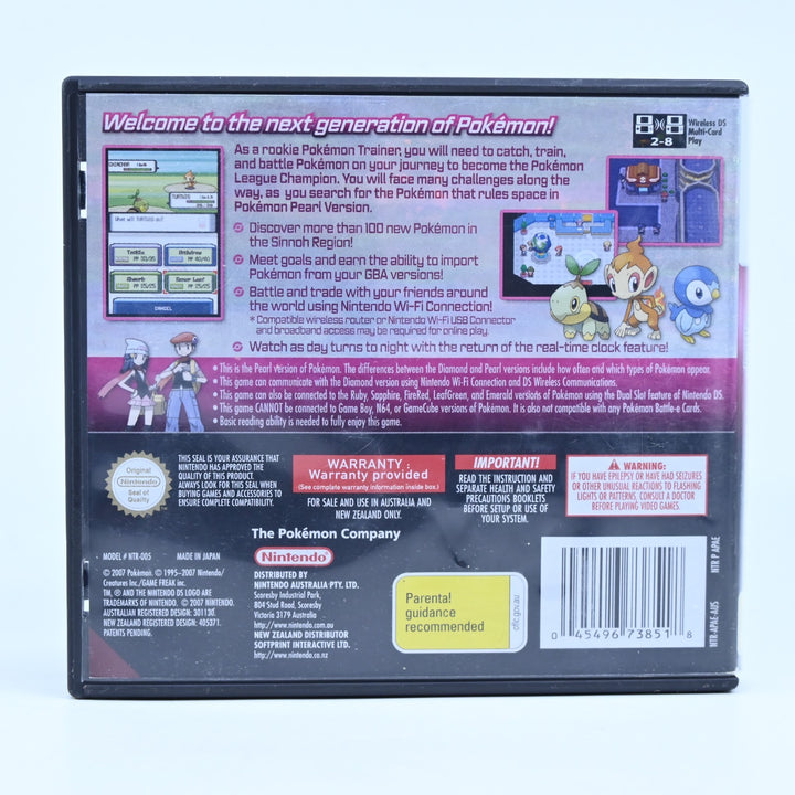 Pokemon Pearl - Nintendo DS Game - PAL + Manual - FREE POST!