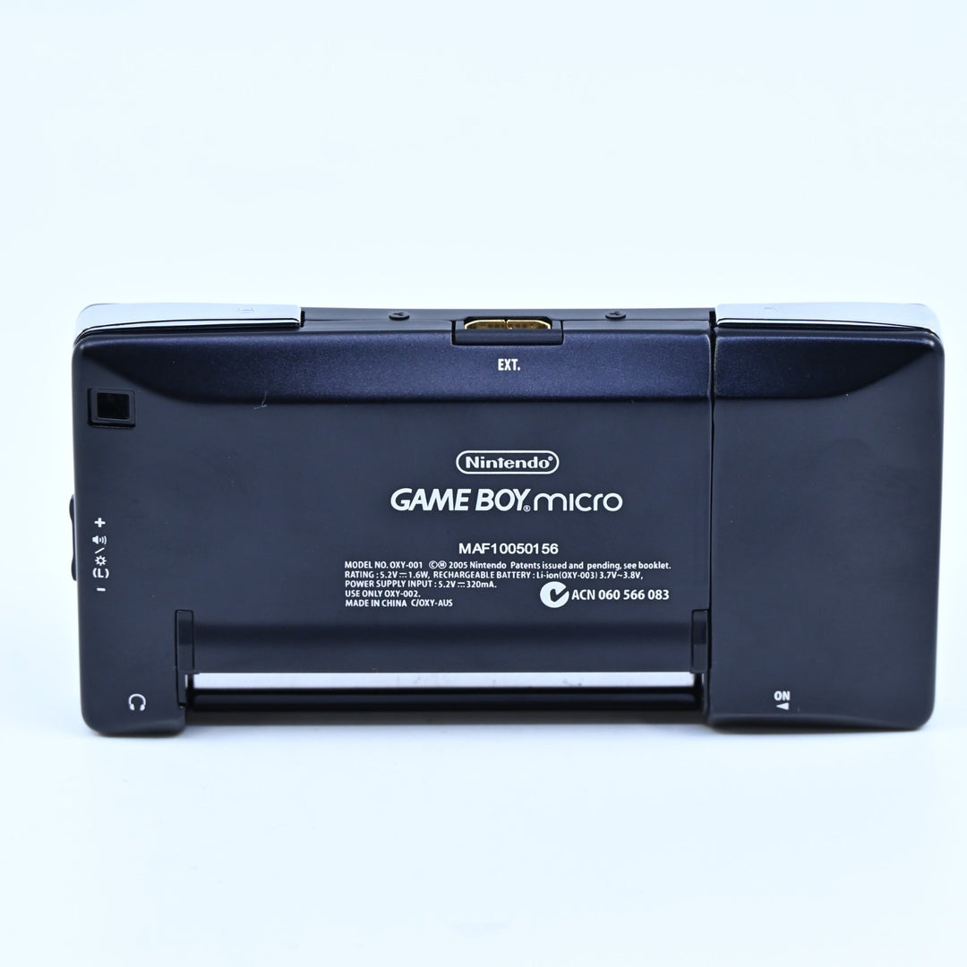 OXY-001 Black - Nintendo Gameboy Micro Boxed Console - FREE POST!