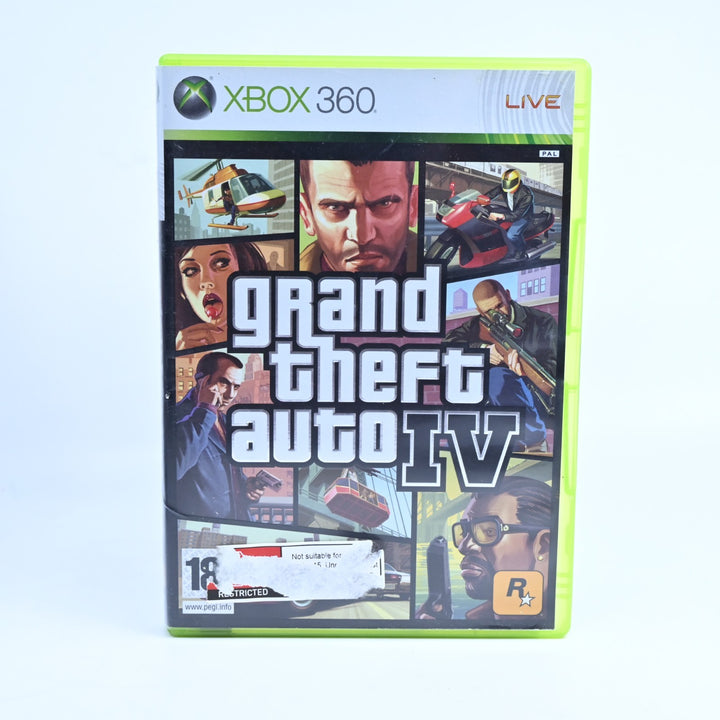 Grand Theft Auto IV 4 - Xbox 360 Game + Manual + Map - PAL - MINT DISC!