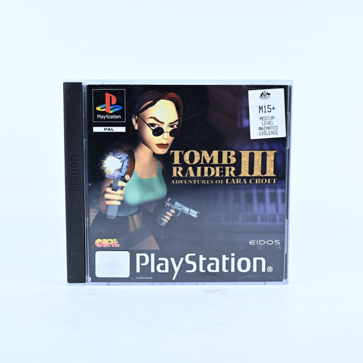 Tomb Raider III: Adventures of Lara Croft - PS1 Game + Manual - PAL