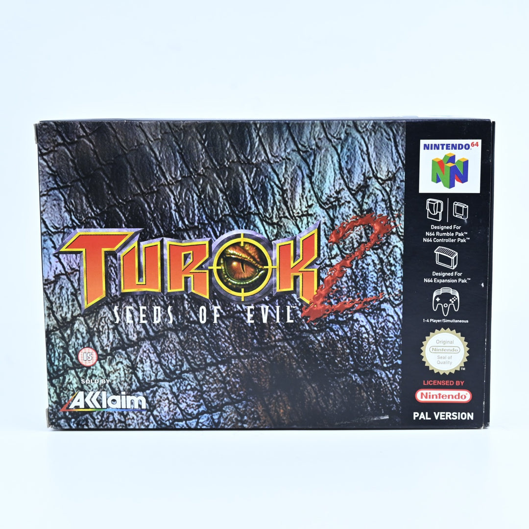Turok 2: Seeds of Evil - N64 / Nintendo 64 Boxed Game - PAL - FREE POST!