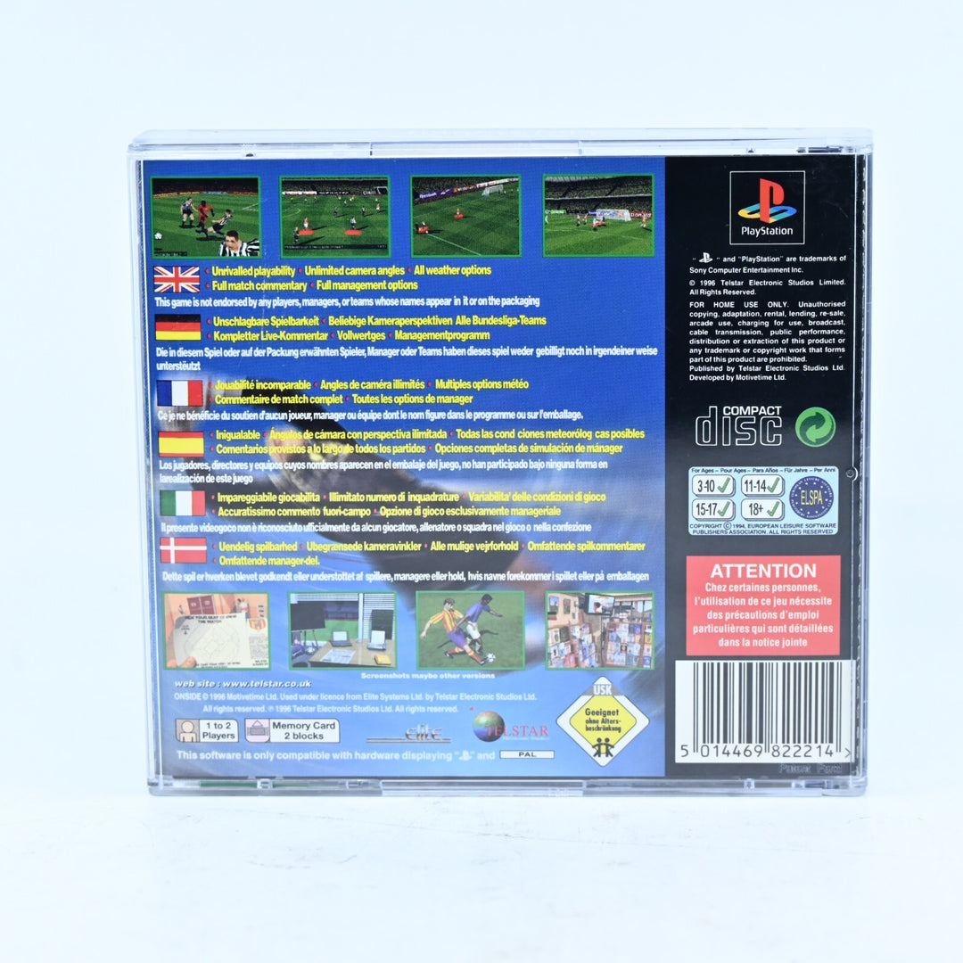 Onside - Sony Playstation 1 / PS1 Game + Manual - PAL - MINT DISC!