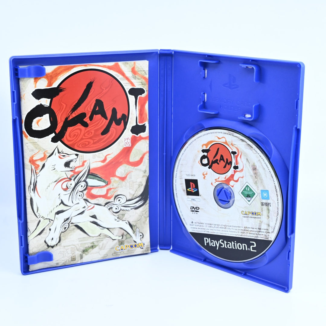 Okami - Sony Playstation 2 / PS2 Game + Manual - PAL - MINT DISC!